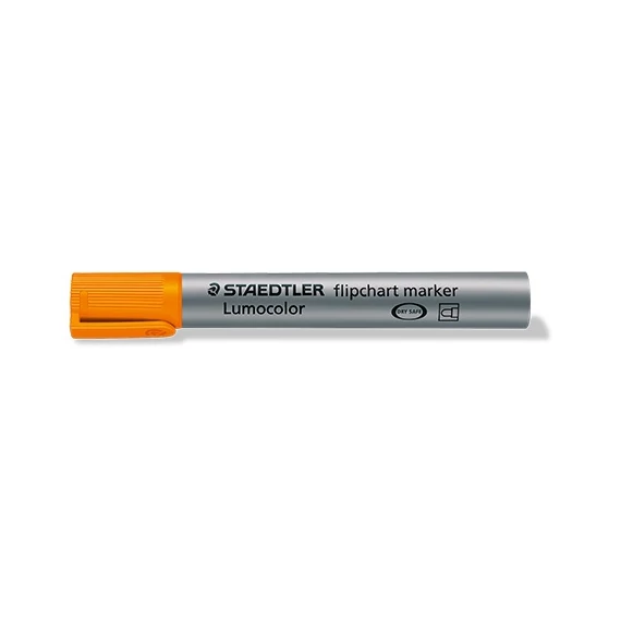 Táblamarker Staedtler Lumocolor flipchart kerek narancssárga