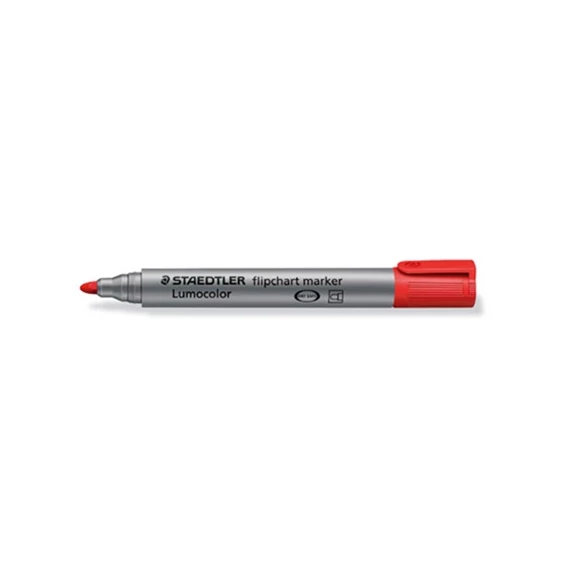 Táblamarker Staedtler Lumocolor flipchart kerek piros
