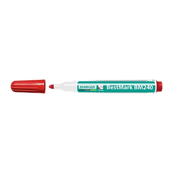 Táblamarker Stanger BM240 kerek 1-3 mm piros