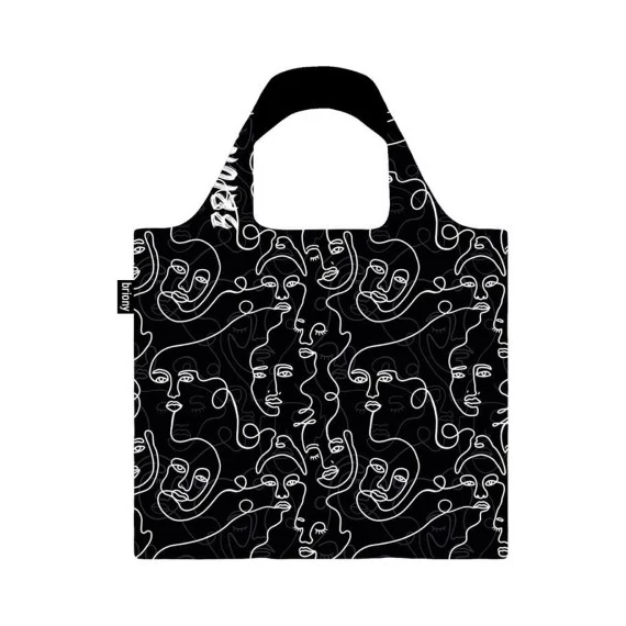 Táska Briony Line Art Faces újrahasznosított