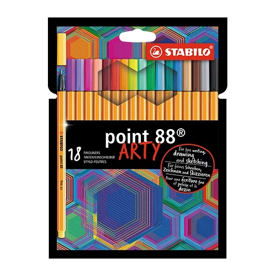 Tűfilc Stabilo Point 88 Arty 18 db-os klt.