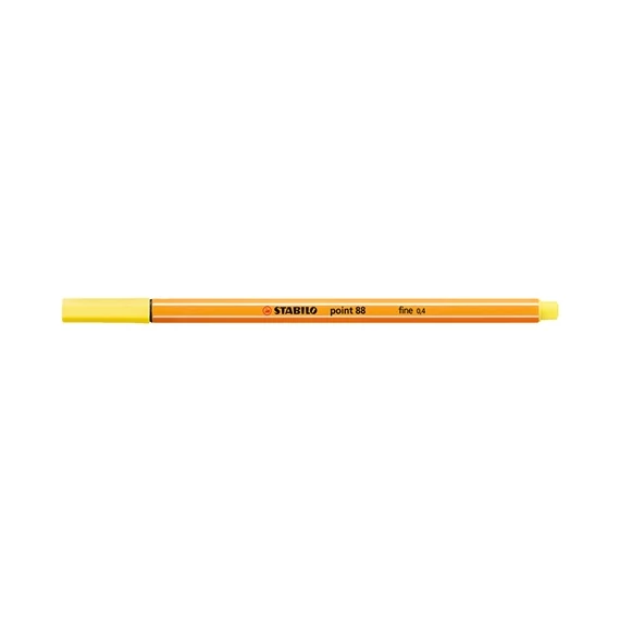 Tűfilc Stabilo Point 88 0,4 mm citromsárga 88/24