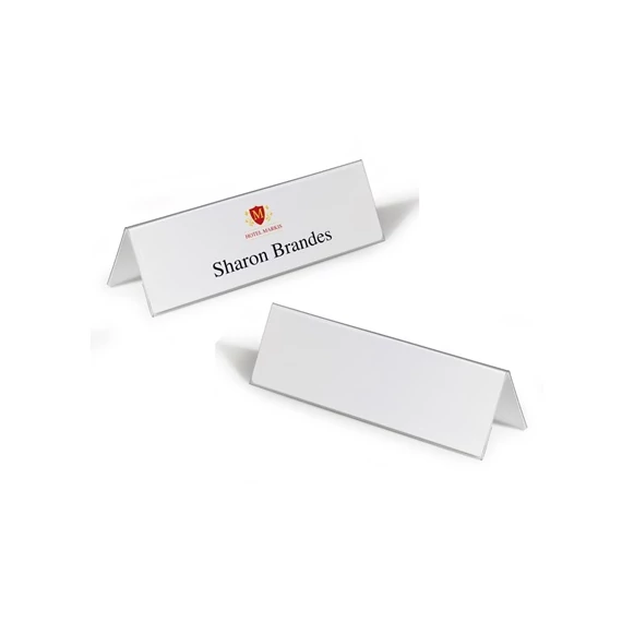 Ültetőkártya Durable 105x297 mm asztali áttetsző