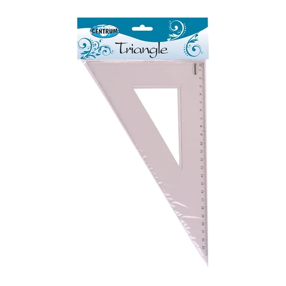 Vonalzó Centrum háromszög 60 fokos 23 cm csomagolt