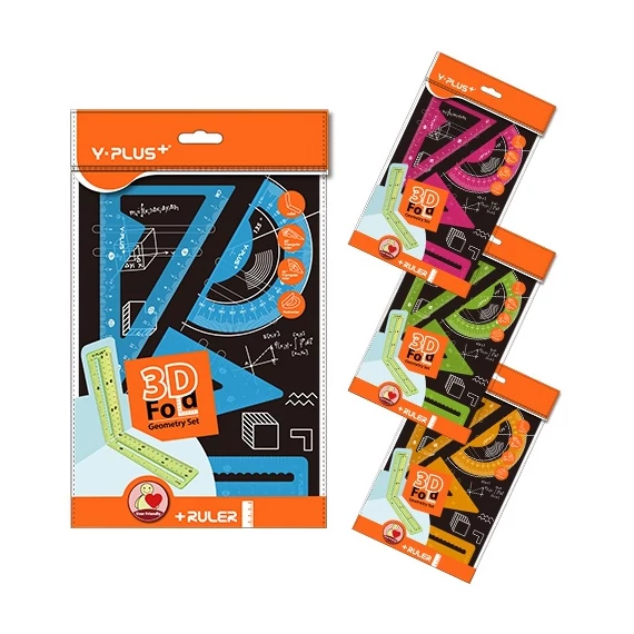 Vonalzó szett Y-Plus+ 3D hajtogatható