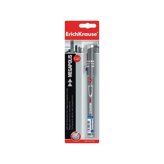 Zselés toll ErichKrause Megapolis 0,5 mm bliszteres kék
