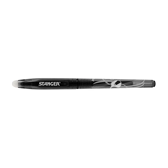 Zselés toll Stanger radírozható 0,7 mm Softgrip fekete