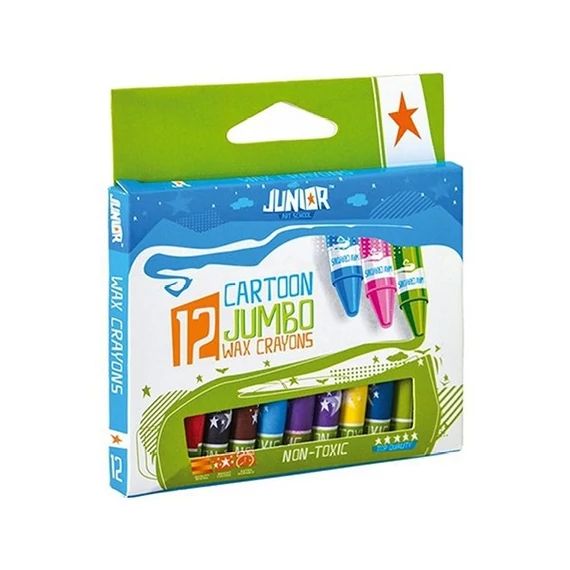 Zsírkréta Junior 12 db-os klt. háromszögletű