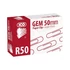 Kép 2/2 - Gemkapocs Ico 50 mm réz 100 db/doboz