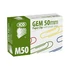 Kép 2/2 - Gemkapocs Ico 50 mm színes 100 db/doboz