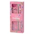 Kép 1/2 - Golyóstoll Burgeon pink 1,0 mm kék tintával, eldobható, eco bőr tokkal
