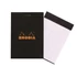 Kép 2/2 - Jegyzettömb Clairefontaine Rhodia Black A/6 80 lapos kockás