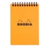 Kép 3/4 - Jegyzettömb spirálos Clairefontaine Rhodia Orange A/6 80 lapos kockás