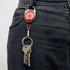 Kép 3/4 - Névkitűző tartó Durable Style, kihúzható, karabineres piros