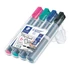 Kép 2/2 - Táblamarker Staedtler Lumocolor flipchart kerek 4 db-os klt. (pink, türkiz, kék, fekete)
