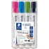Kép 2/5 - Táblamarker Staedtler Lumocolor kerek 4 db-os klt. (pink, világoskék, világoszöld, fekete)