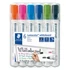 Kép 1/2 - Táblamarker Staedtler Lumocolor kerek 6 db-os klt. (narancs, pink, világoskék, sötétkék, világoszöld, fekete)